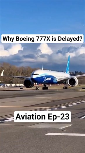 Why is Boeing's most advanced aircraft still waiting? #boeing #Boeing777x #shorts #viral #trending