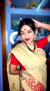 Assamese Look🫶🏿🥹Most Requested Look in my DM 🤍 #laughterdeb #fbreels #transition | Ankita Deb