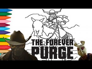 The Forever Purge Movie 2021 Coloring Page