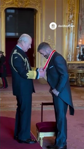 David Beckham receives knighthood