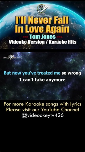 I'll Never Fall In Love Again - Tom Jones (Karaoke Teaser) #karaokesongswithlyrics #karaoke #videoke