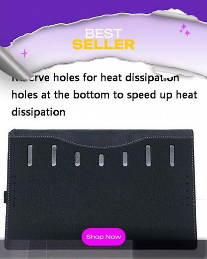 13.3 Hp Spectre X360 13-Aw Leather Laptop Case - Black