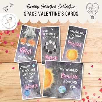 Space Valentine's Cards | Silly Printable Puns For Kids