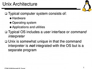 Unix Architecture - SlideServe