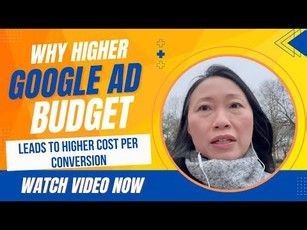 Why a higher Google ad budget leads to a higher cost per conversion | Melanie Boylan