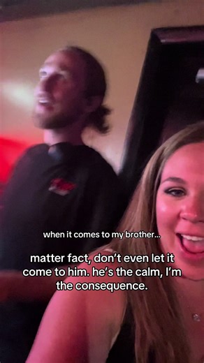 his peace is protected by the chaos that is his older sister 😘