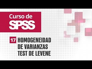 17. Homogeneity of Variances Levene's Test | SPSS Course
