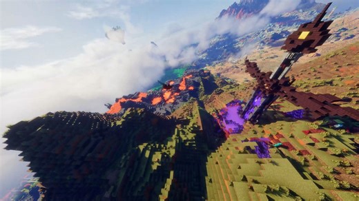 我的世界Voxy飞行演示