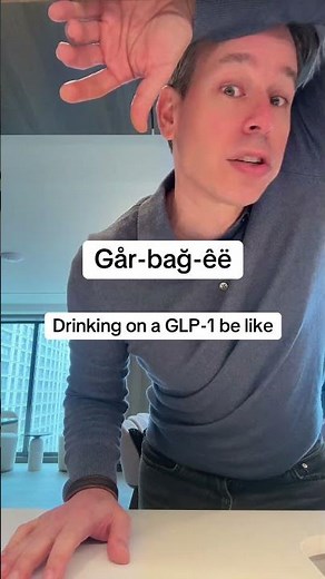 Drinking on a GLP-1: two sips, immediate regret 🫣⛔️