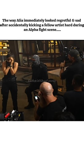 The exact moment Alia broke character to say sorry after an accidental hard kick. 🥺#aliabhatt #alpha