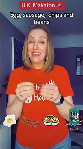 Makaton - Egg, sausage, chips and beans (Shorts) - Singing Hands