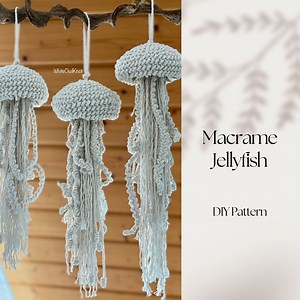 DIY Pattern Macrame Jellyfish, Macrame PDF Pattern, Step by Step Macrame Pattern for Beginners, Digital Download Written Pattern - Etsy