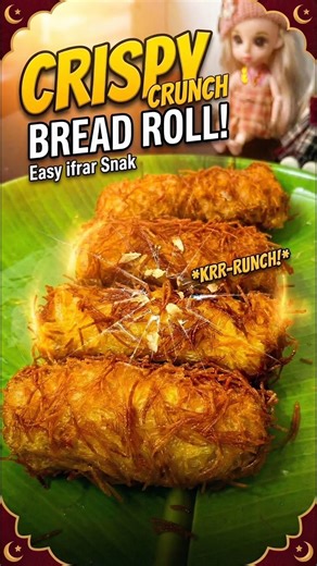 Crispy Bread Roll Recipe 🔥 Ramadan Special Iftar Snack | Easy & Quick #Shorts