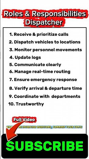 Dispatcher Roles Responsibilities | Dispatcher Job Description