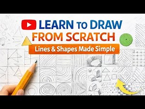 Drawing Basics Step by Step | Easy Lines & Shapes Practice for Beginners