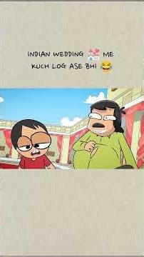 Indian wedding like this 👰💍🤵💒 #cartoon #funny #reels #animation