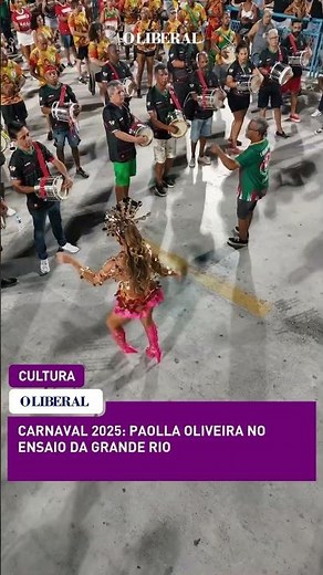 Carnaval 2025: Paolla Oliveira no ensaio da Grande Rio