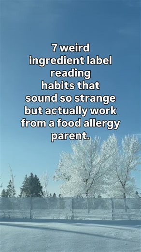 7 weird ingredient label reading habits that sound so strange but actually work from a food allergy parent. 1- Practice reading labels with the kids, even if they cannot read. Starting this early helps to create a pattern and reflex to always check the labels. You never know the kids may even remind you if you forget! 2- Teach them to recognise the words by spelling them out. Recognising what the words look like for their food allergy is important. Start with age appropriate teaching, finding le