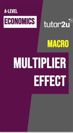 Multiplier Effect | 60 Second Economics Revision #tutor2u #tutor2ueconomics #aleveleconomics #economicsalevel #alevels #60secondeconomics