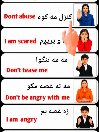 Learn English to Pashto Sentences Effectively