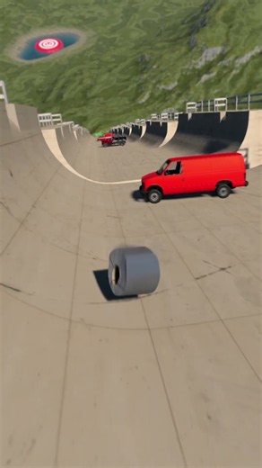 Steel Coil vs cars Beamng drive | 445 Ton