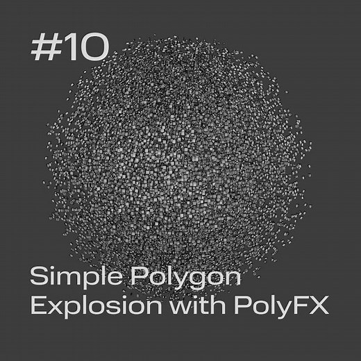 Cinema 4D Quick Tip #10 - Simple Polygon Explosion with PolyFX Effector