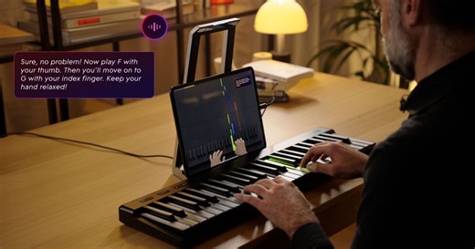 AI piano coach listens, watches and teaches in real time