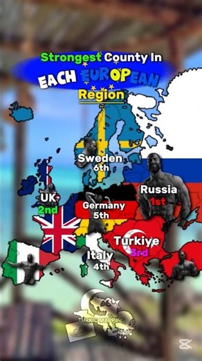 Strongest County In Each European Region #europe #history #mapguide #map #mapping