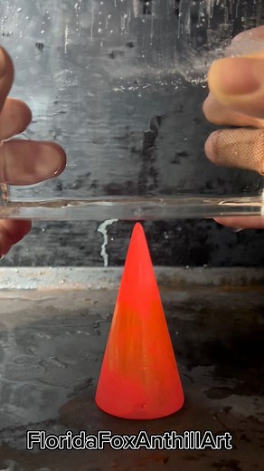 105K views · 834 reactions | RED HOT CONE vs ice 流 #science #satisfying #experiment #asmr #redhotball #ice | Floridafoxanthillart | Facebook