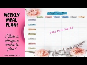 HOW TO MAKE WEEKLY MEAL PLANNER | Microsoft Word | Plan Smart Life