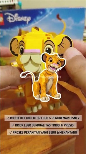 LEGO Disney Simba is going viral! It turns out there are two versions: small and super large.