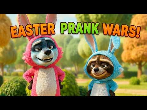 Rocky & Ziggy vs Chipmunk | Easter Prank BACKFIRES