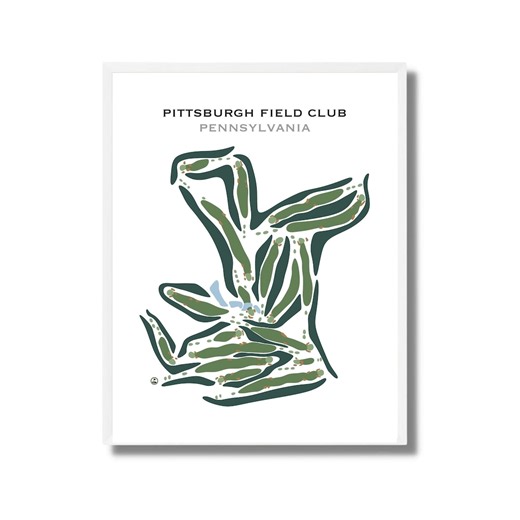 Pittsburgh Field Club, PA Golf Course Map Canvas, Golf Map Wall Art, Modern Living Room Decor, Aesthetic Home Wall Poster, Gift For Dad - Etsy Sverige
