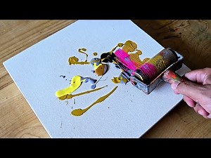 Unspoken Words / Raw and Colorful Abstract Painting / Acrylic Painting Technique