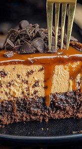 1.3K views · 16 reactions | Caramel Chocolate Coffee Cheesecake A...