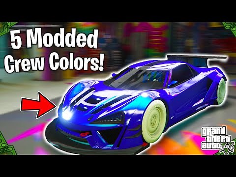 The Top 5 Best Crew Colors In GTA 5 Online! (Bright Colors,Neon Colors, & More!)