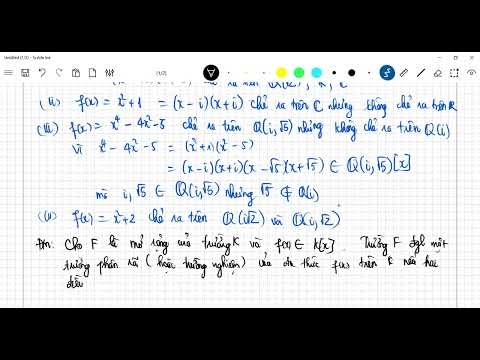 Trường phân rã của một đa thức- PHẦN 1