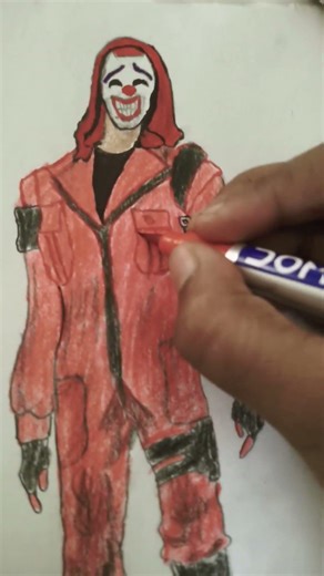 red criminal drawing from free fire ❤️