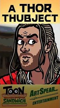 Thor F's up mightily - TOON SANDWICH #funny #thor #marvel #mcu #avengers #parody #super #animation