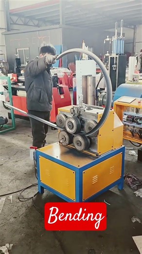 Angle iron rolling machine operation video and usage instructions #angleironrollingmachine #angle