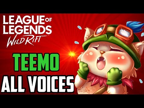 TEEMO WILD RIFT ALL VOICE LINES | LEAGUE OF LEGENDS MOBILE