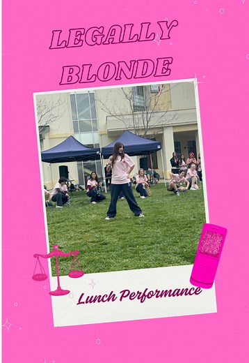 Today at lunch in Pardini some of our INCREDIBLE performers performed “Whipped Into Shape” for ND’s student body! Here is a snippet of that performance! (Performers: Dominique ‘26, Thanh ‘27, Clara ‘27, Talia ‘26, Maddie ‘25, Genevieve ‘27, Chloe ‘25, Kate ‘25, Jiyana ‘27, Dahlia ‘28!) We hope you come to see Legally Blonde April 9-13 (Tickets at ndsj.seatyourself.biz) !! #theater #ndsjtheatre #legallyblondethemusical #legallyblonde #thespians #musicals