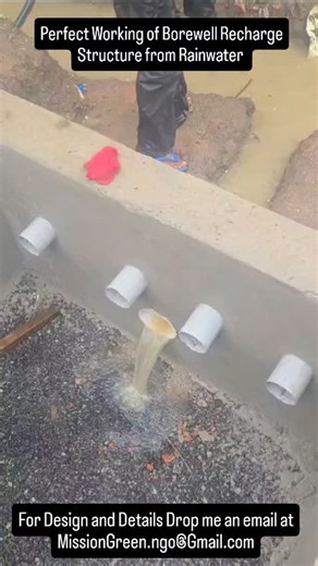 Perfect Working of Borewell Recharge Structure from Rainwater | Mission Green Mumbai