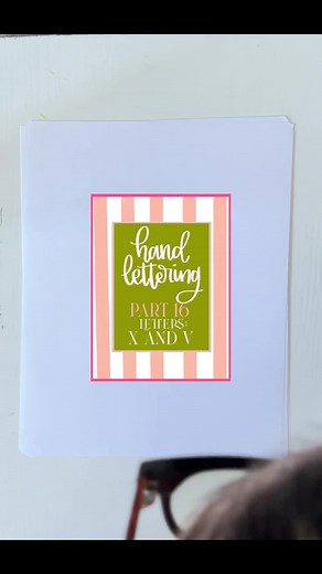 Caligrafía del Letra V: Tutorial de Handlettering