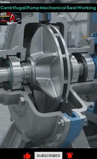 Centrifugal Pump Mechanical Seal Working | Complete Animation Explained #shorts