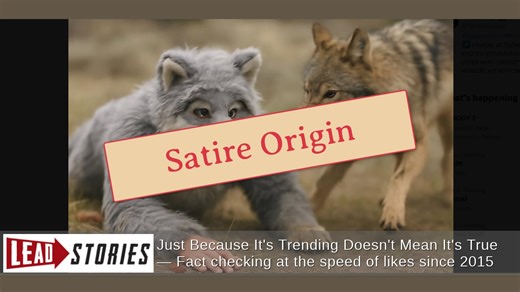 Fact Check: Colorado Man Identifying As A "Wolf Furry" Was NOT Mauled Attempting To Join A Wyoming Wolf Pack -- Story From Satire Site | Lead Stories