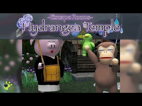 Hydrangea Temple Escape Rooms 脱出ゲーム 攻略 Full Walkthrough (Nakayubi)
