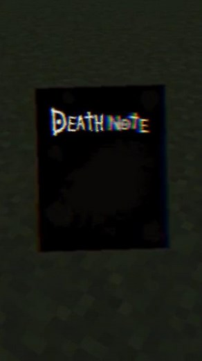 This mod gives you the Death Note #minecraft