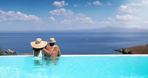 Couple Hugging Edge Infinity Pool Enjoying Stock Footage Video (100% Royalty-free) 3516097575 | Shutterstock