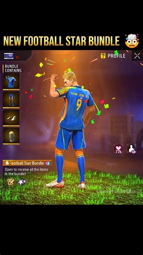 Free Fire NEW Football Star Bundle ⚽ and Gooool Emote Full Review 🔥👀 #shorts
